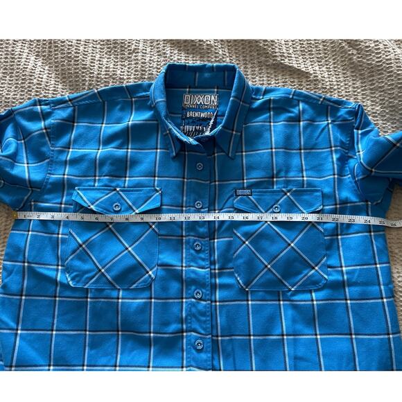 DIXXON Brentwood Women Blue Flannel Shirt XL - Picture 4 of 7